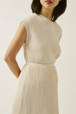 Pleated Kaftan Top