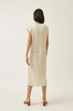 Pleated Kaftan Top