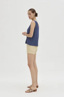 Pleated Shift Top