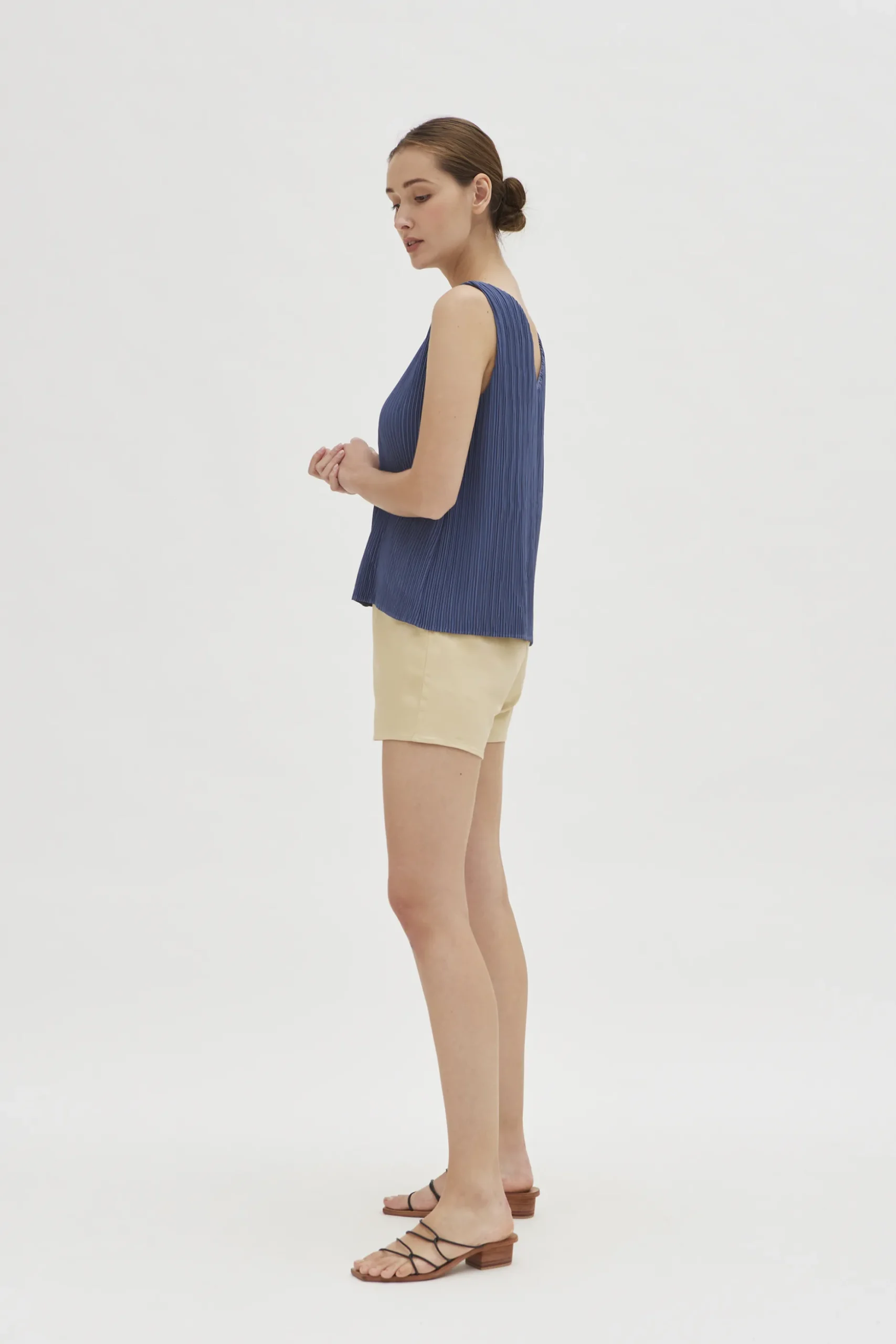 Pleated Shift Top