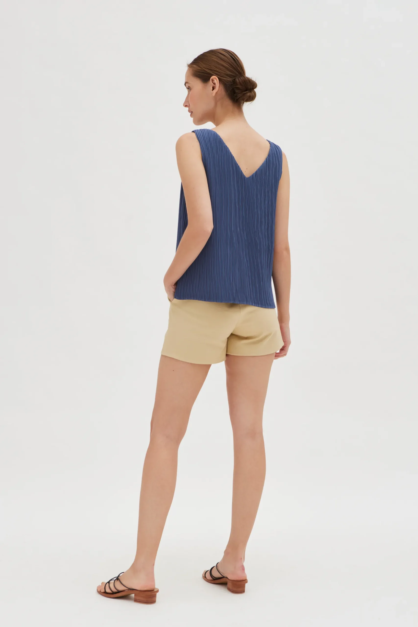 Pleated Shift Top