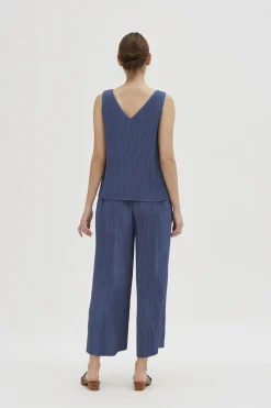 Pleated Shift Top