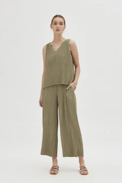 Pleated Shift Top