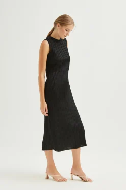 Plissé Pleated Dress