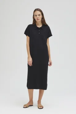 Polo Knit Midi Dress
