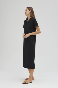 Polo Knit Midi Dress