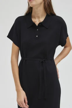 Polo Knit Midi Dress