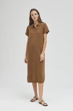 Polo Knit Midi Dress