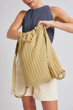 Quilted Drawstring Bag