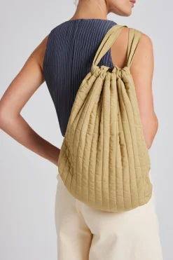 Quilted Drawstring Bag