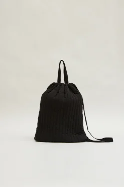 Quilted Drawstring Bag