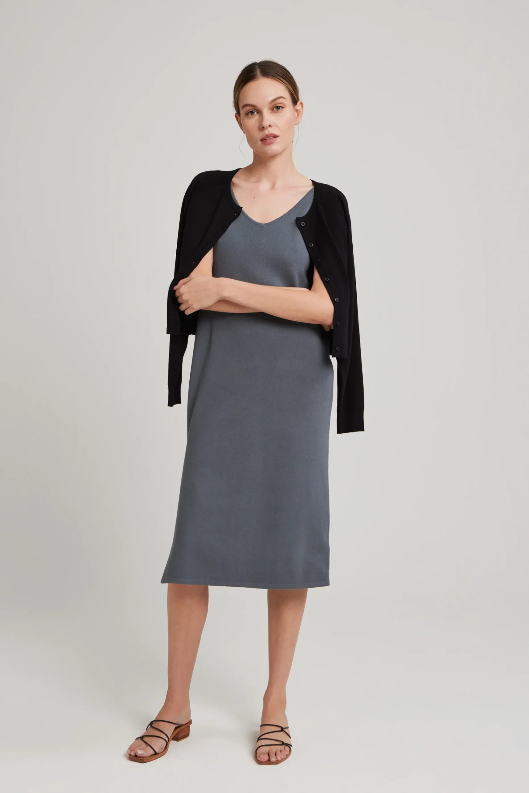 Relaxed Button Knit Cardigan