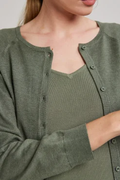 Relaxed Button Knit Cardigan