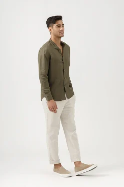 Relaxed Fit Linen Pants
