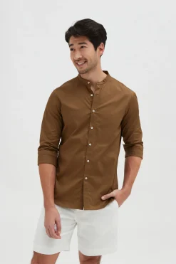 Relaxed Fit Linen Shorts