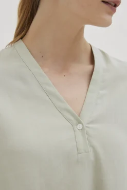 Relaxed V-Neck Blouse