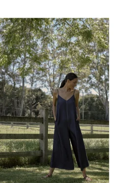 Relaxed V-Neck Cami Jumpsuit