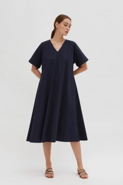 Relaxed V-Neck Dress