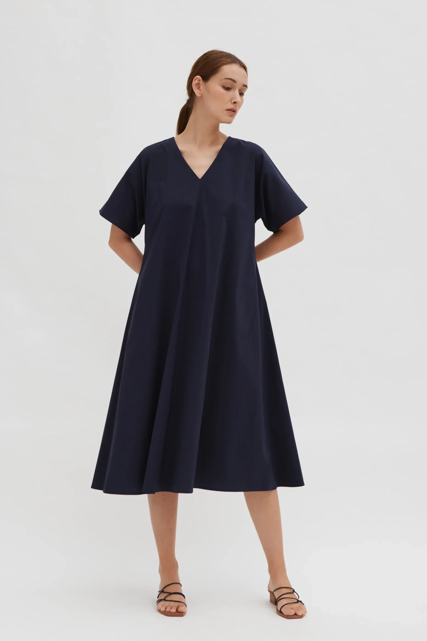 Relaxed V-Neck Dress