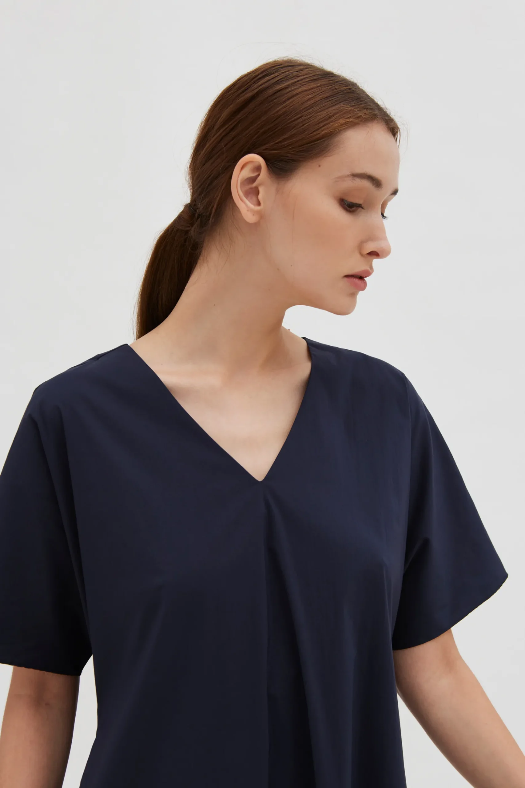 Relaxed V-Neck Dress