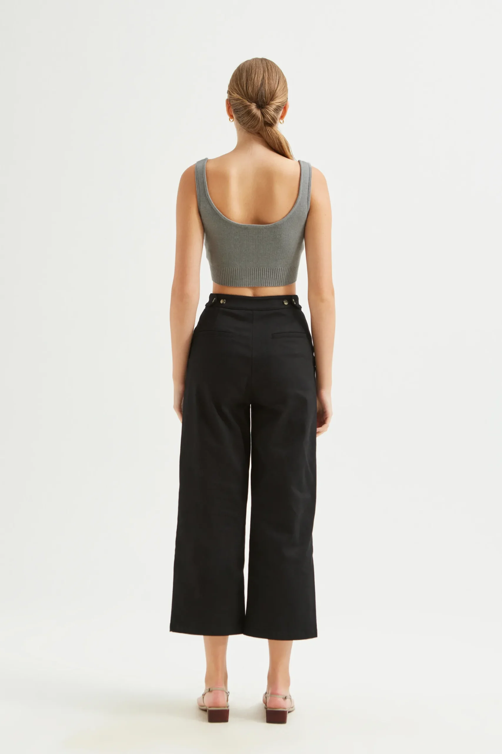 Ribbed Hem Crop Top
