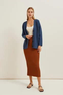 Ribbed Knit Cardigan