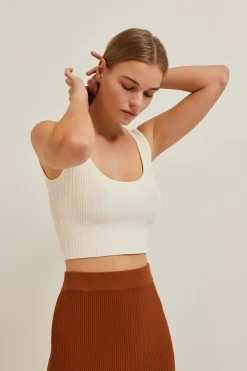 Ribbed Knit Crop Top
