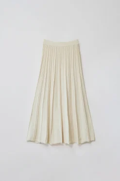 Ribbed Knit Midi Skirt