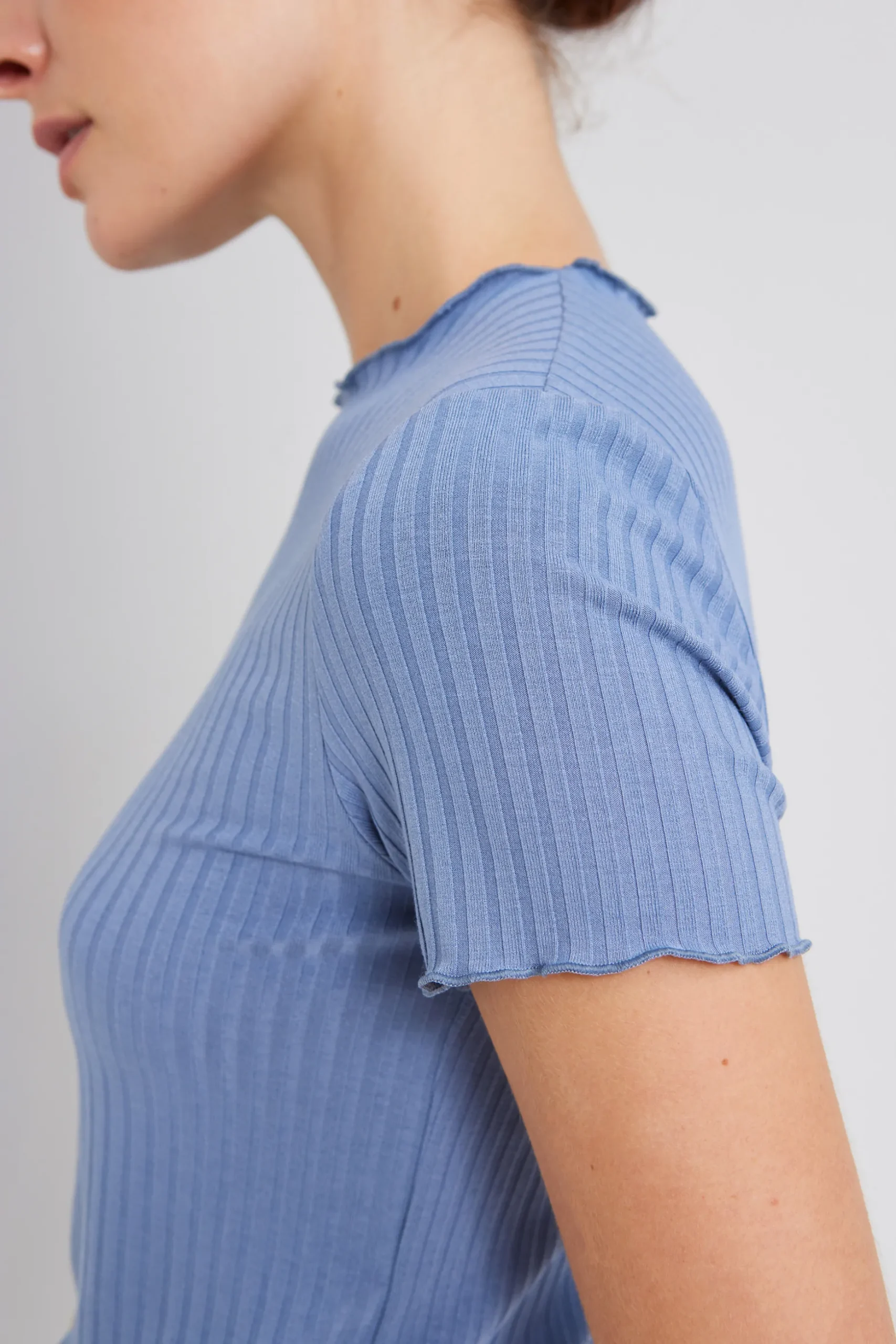 Ribbed Knit Tee