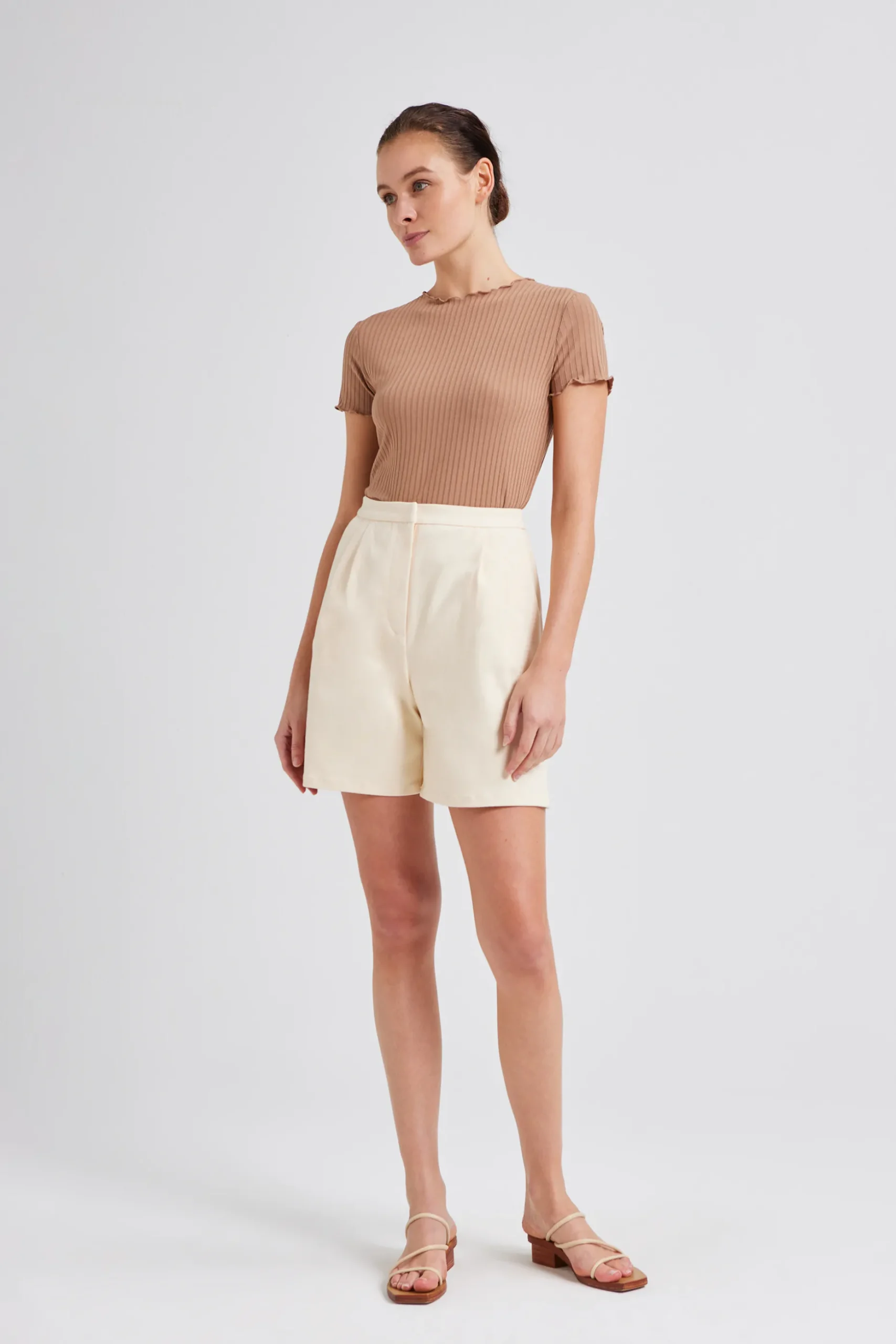 Ribbed Knit Tee