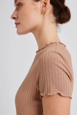 Ribbed Knit Tee