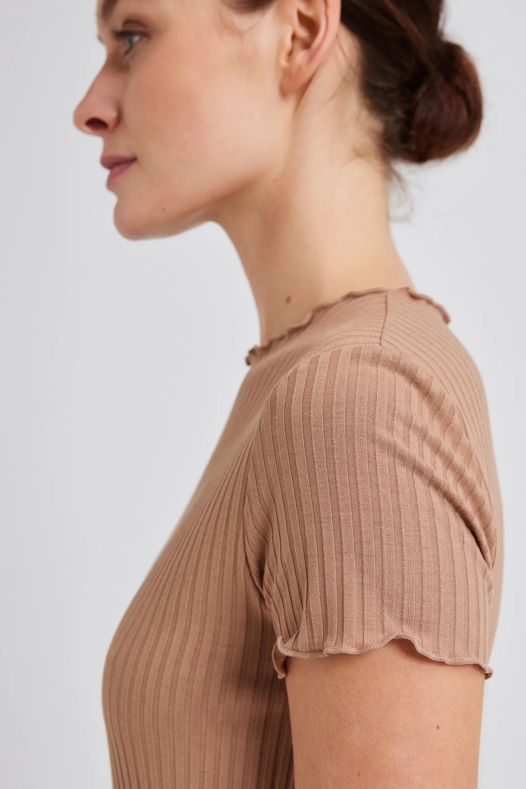 Ribbed Knit Tee