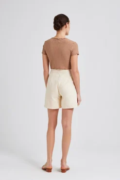 Ribbed Knit Tee