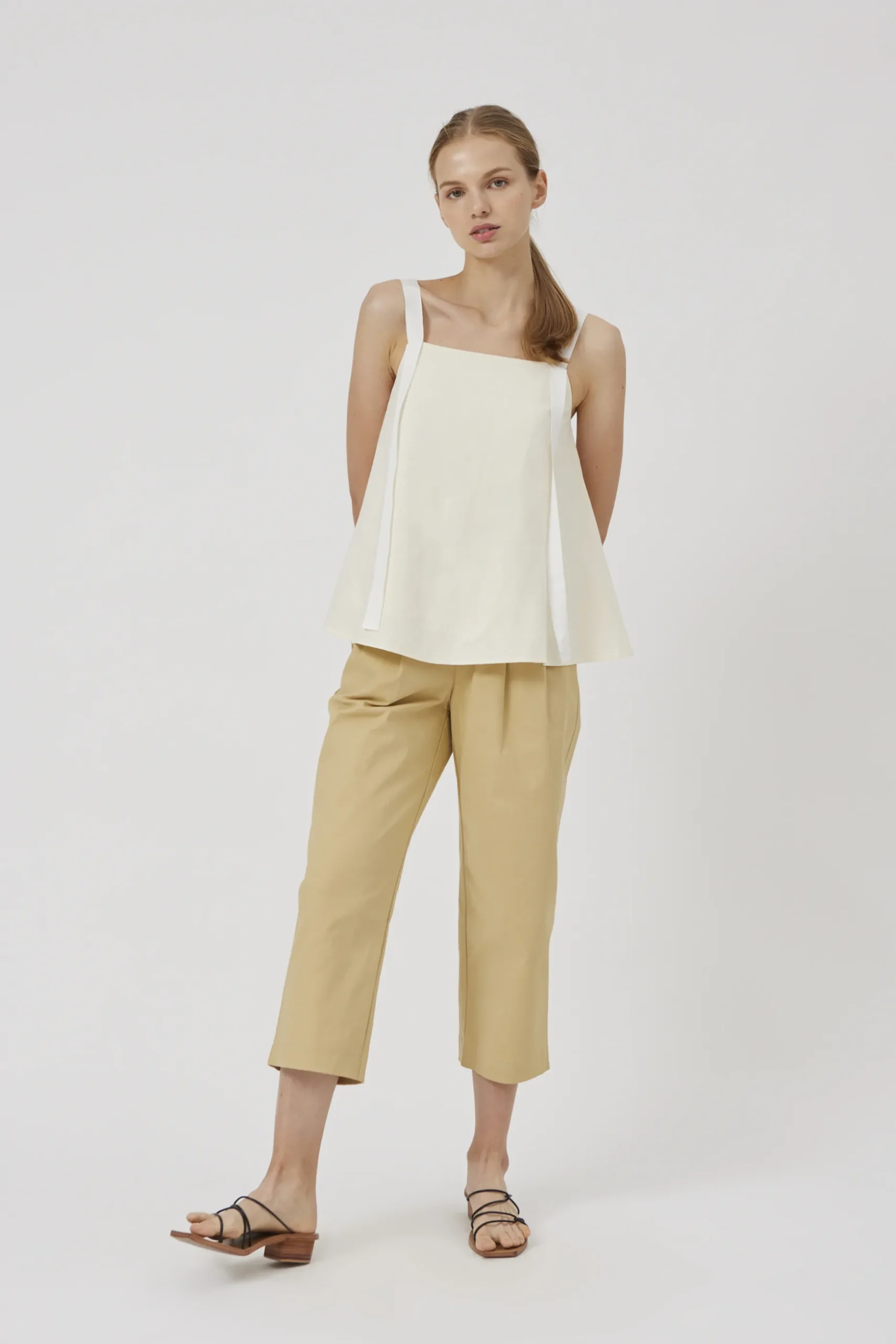 Ribbon Linen Top