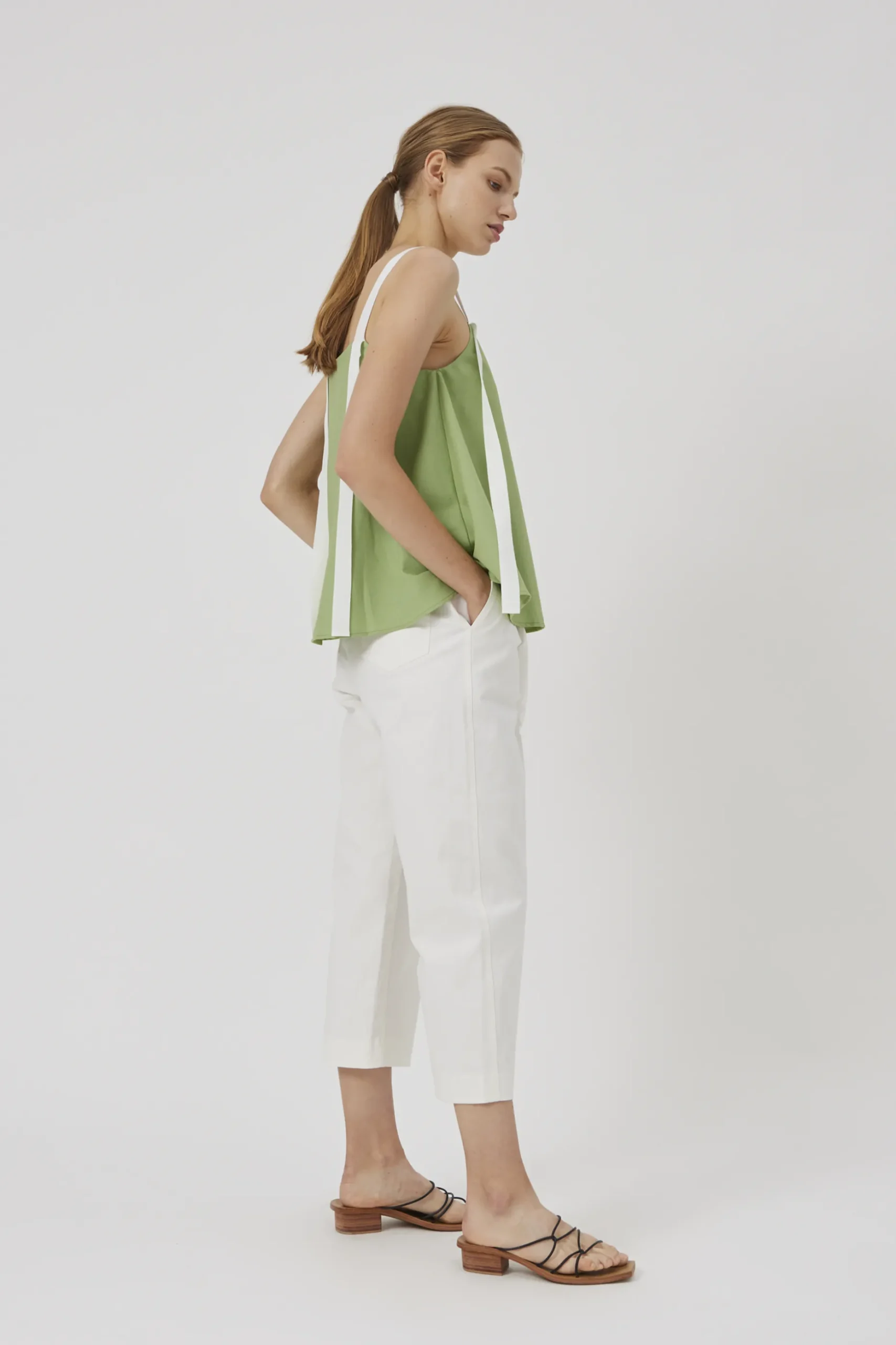 Ribbon Linen Top