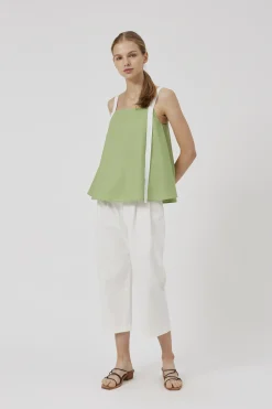Ribbon Linen Top