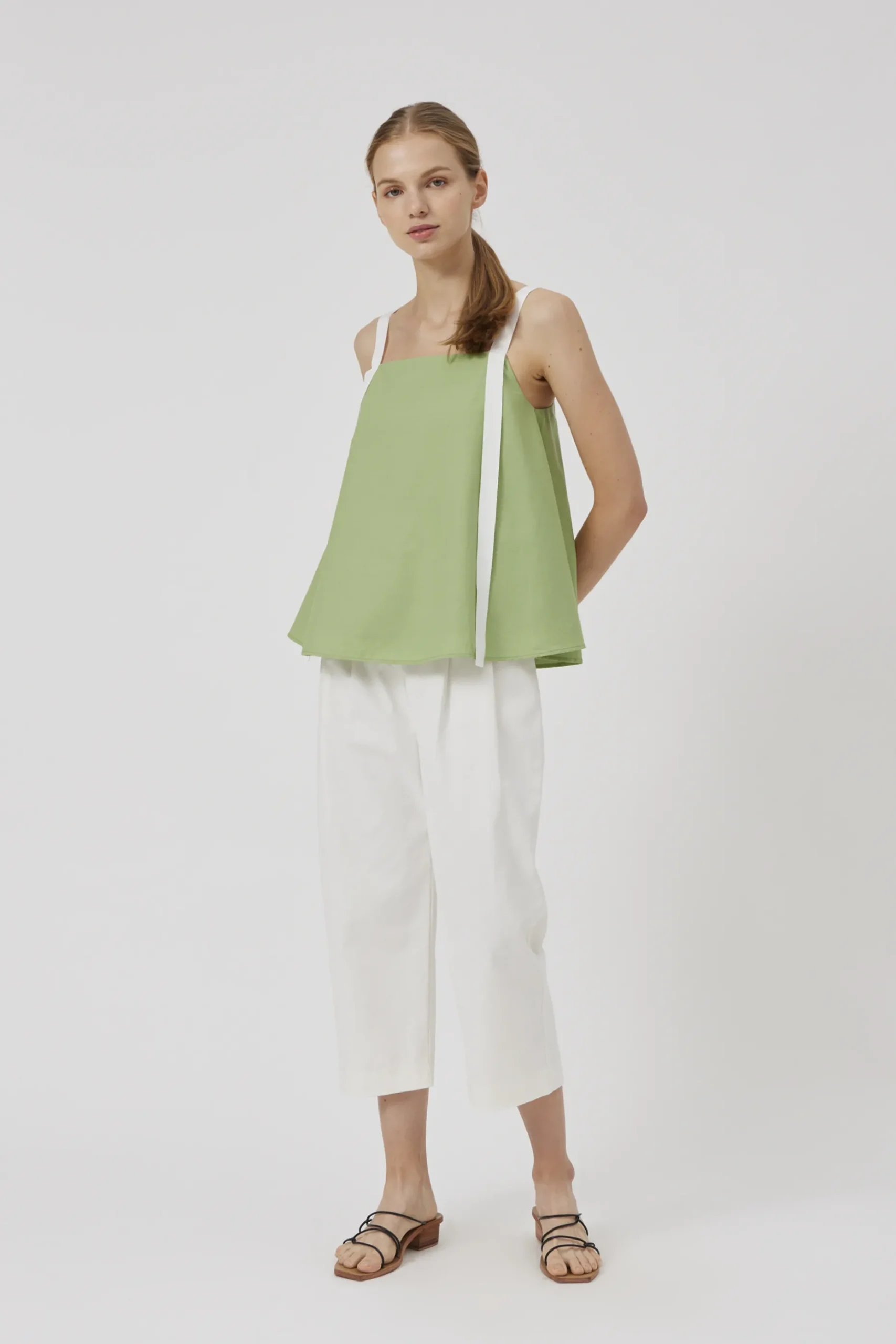 Ribbon Linen Top