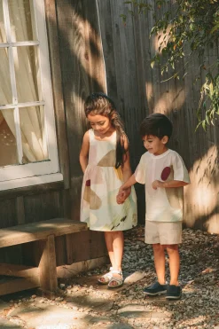 River Cotton V-back Dress