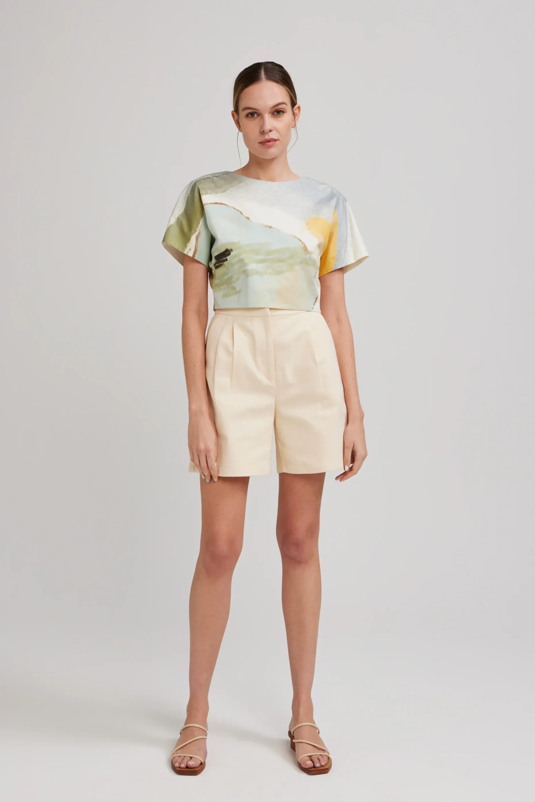 River Organic Cotton Cropped Top
