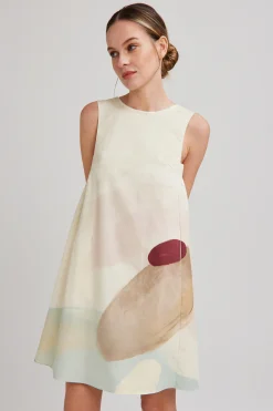 River V-Back Shift Dress