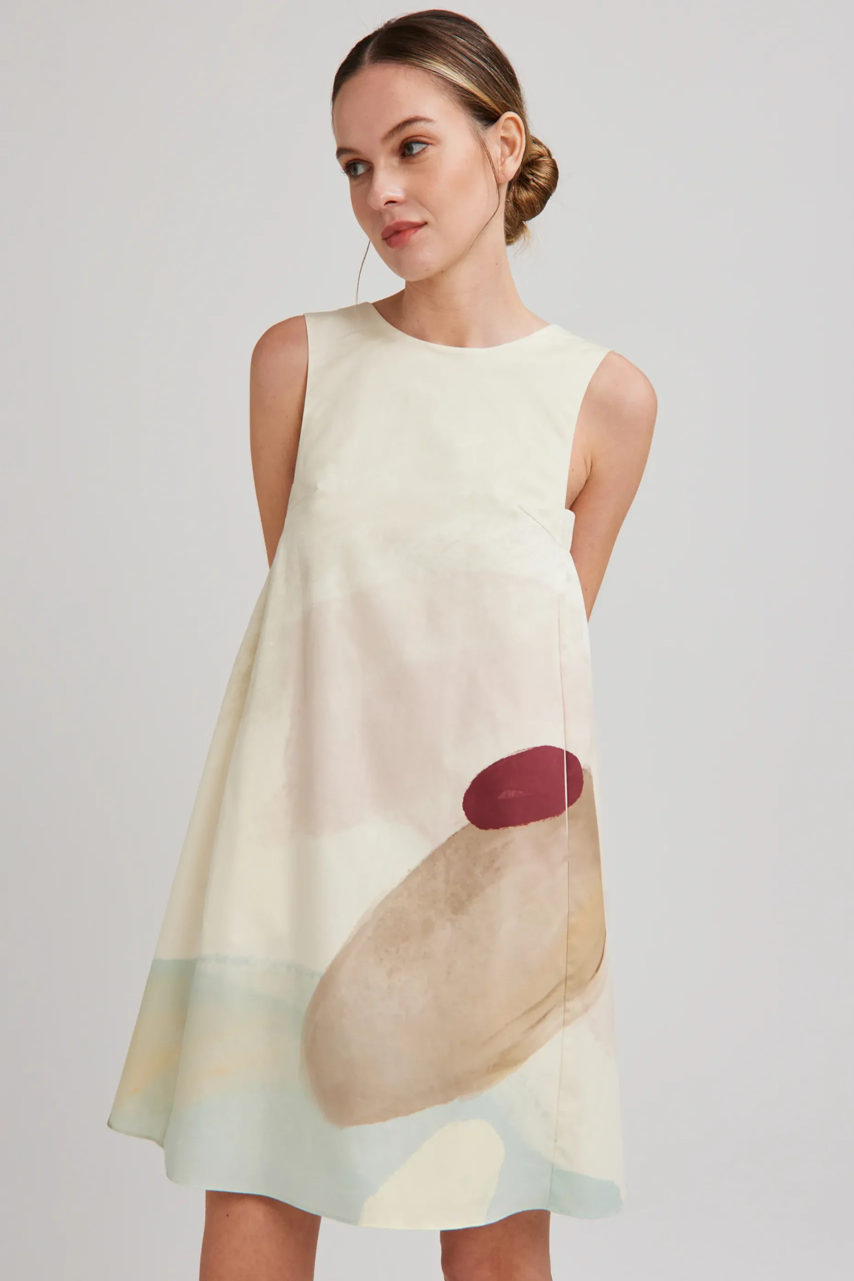 River V-Back Shift Dress
