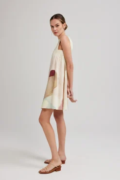 River V-Back Shift Dress