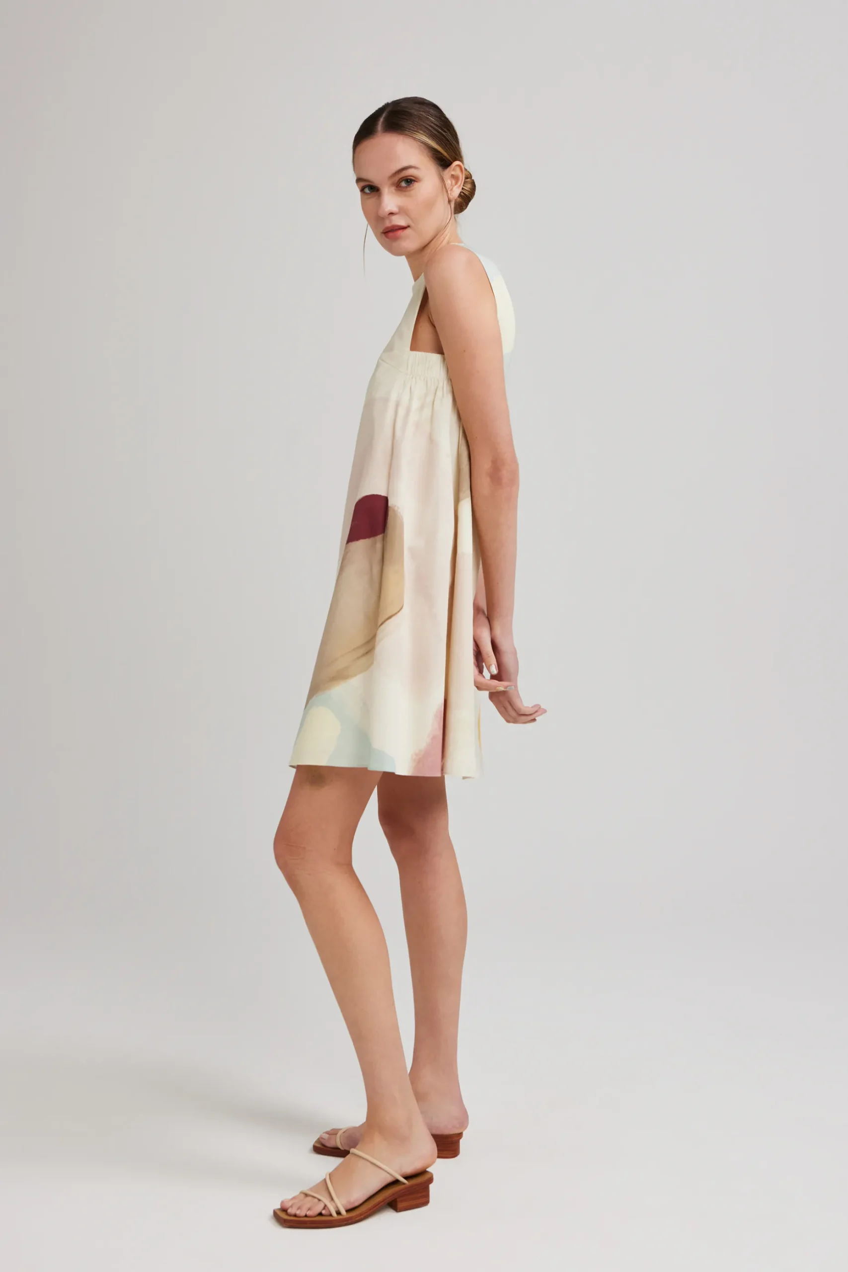 River V-Back Shift Dress