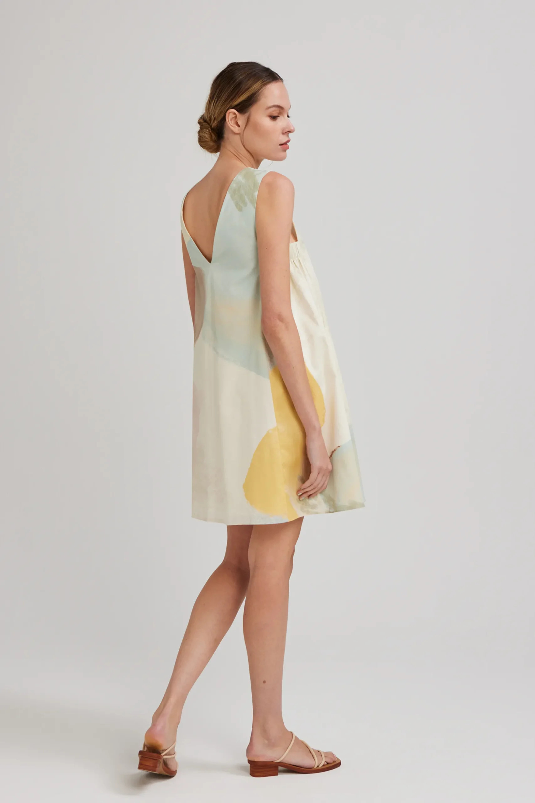 River V-Back Shift Dress
