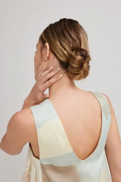 River V-Back Shift Dress