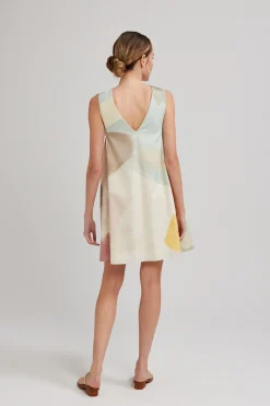 River V-Back Shift Dress