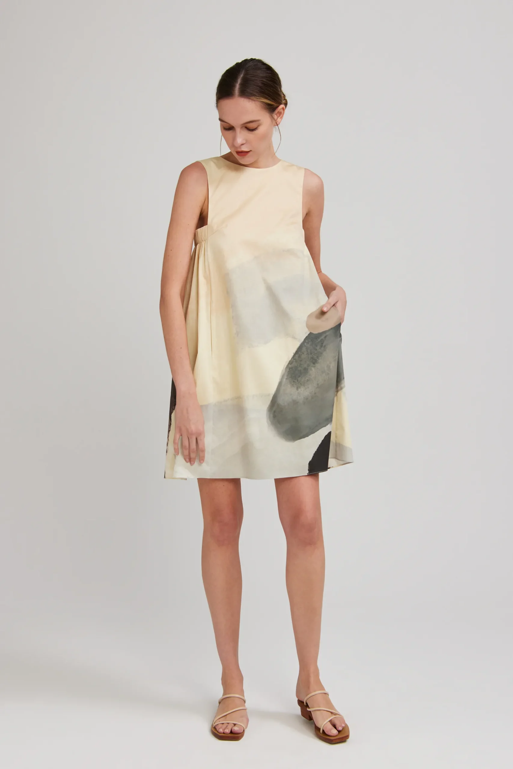 River V-Back Shift Dress