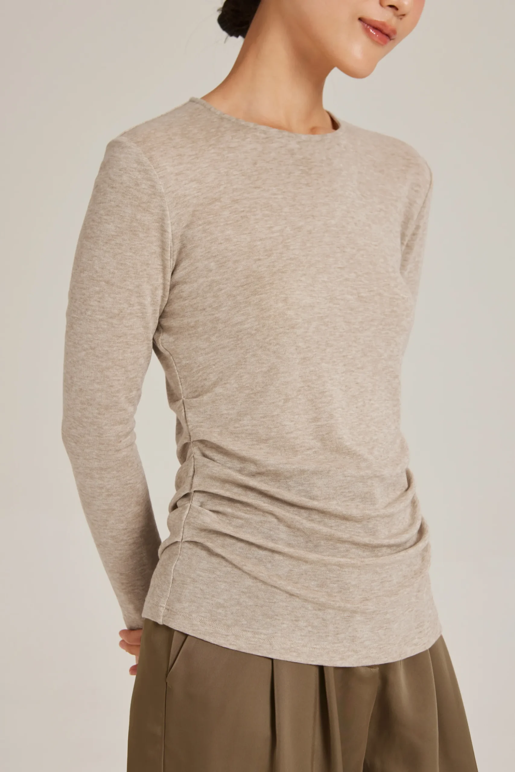 Ruched Jersey Top
