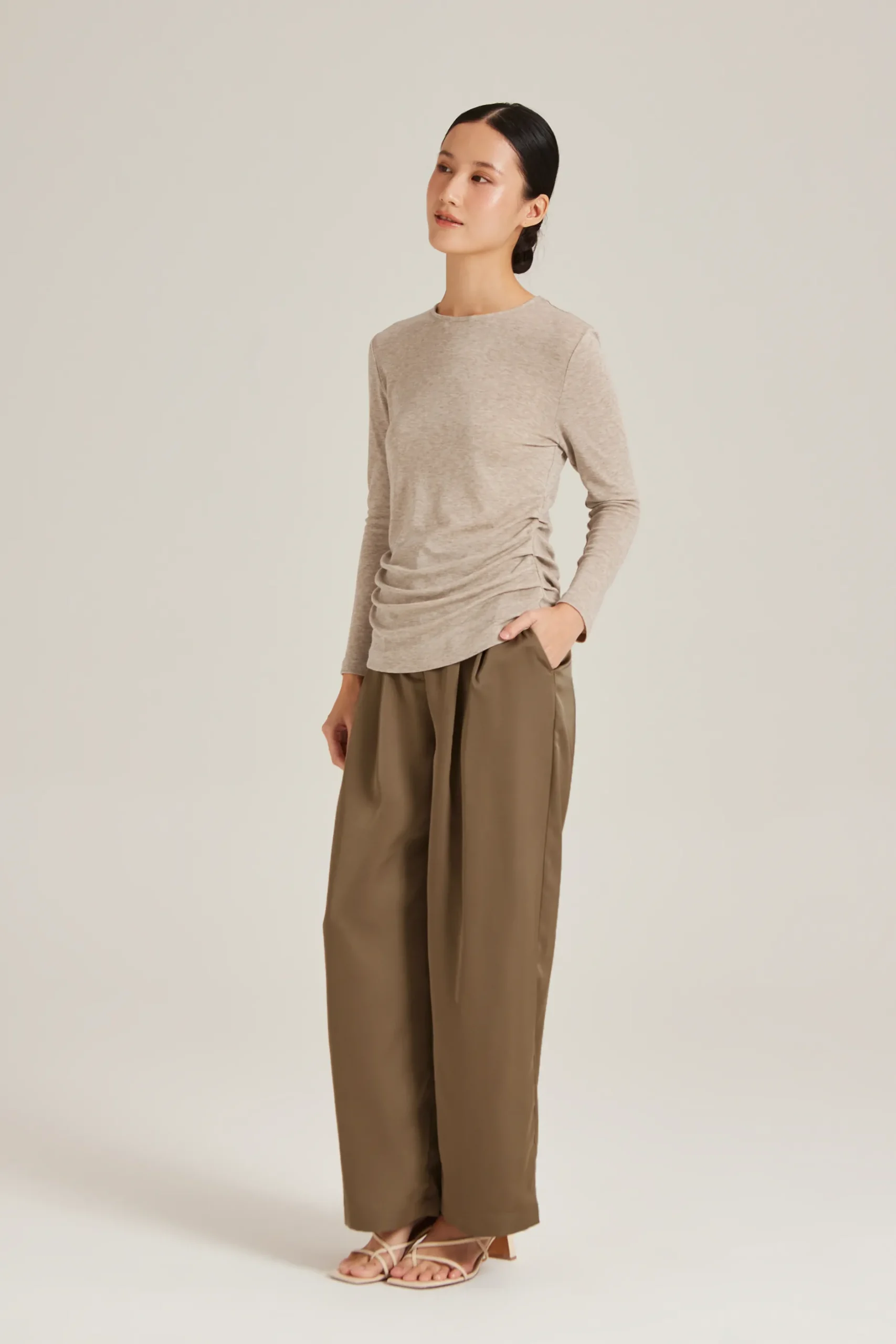 Ruched Jersey Top