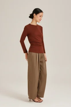 Ruched Jersey Top